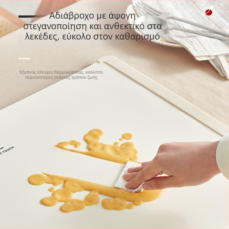 Πλάκα Θέρμανσης από Σιλικόνη για Τρόφιμα με Σταθερή Θερμοκρασία, Πολυλειτουργική Θερμομονωτική Επιφάνεια Τραπεζιού Φαγητού, Διαθέσιμη Προσαρμογή, 1,3 kg