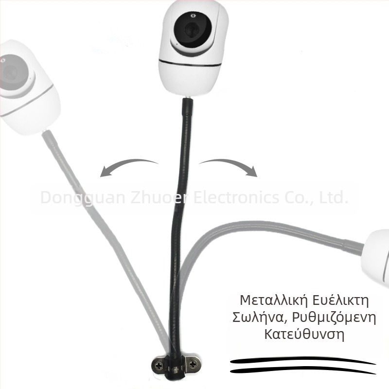 Στήριγμα οθόνης με περιστροφή 360°, μεταλλική κατασκευή, σωλήνας θερμοσυσκευής, ευέλικτος λαιμός