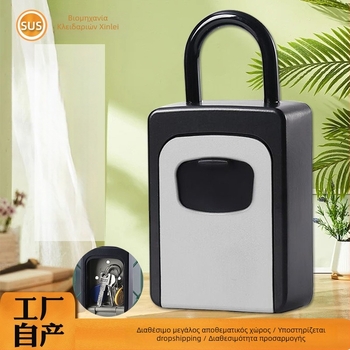 Μηχανικό κουτί αποθήκευσης κλειδιών με άγκιστρο, μοντέλο XL-901-2, κατασκευή από κράμα ψευδάργυρου-αλουμινίου, πάχος ράβδου κλειδώματος 10 mm, απόσταση ράβδων 40 mm, κατάλληλο για εργοτάξια, πόρτες, ξενοδοχεία και εταιρείες διακόσμησης