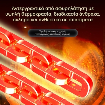 Αντιολισθητική αλυσίδα για αυτοκίνητα - Σίδηρος, 3–10 κιλά, Συμβατή με ζάντες κράματος αλουμινίου