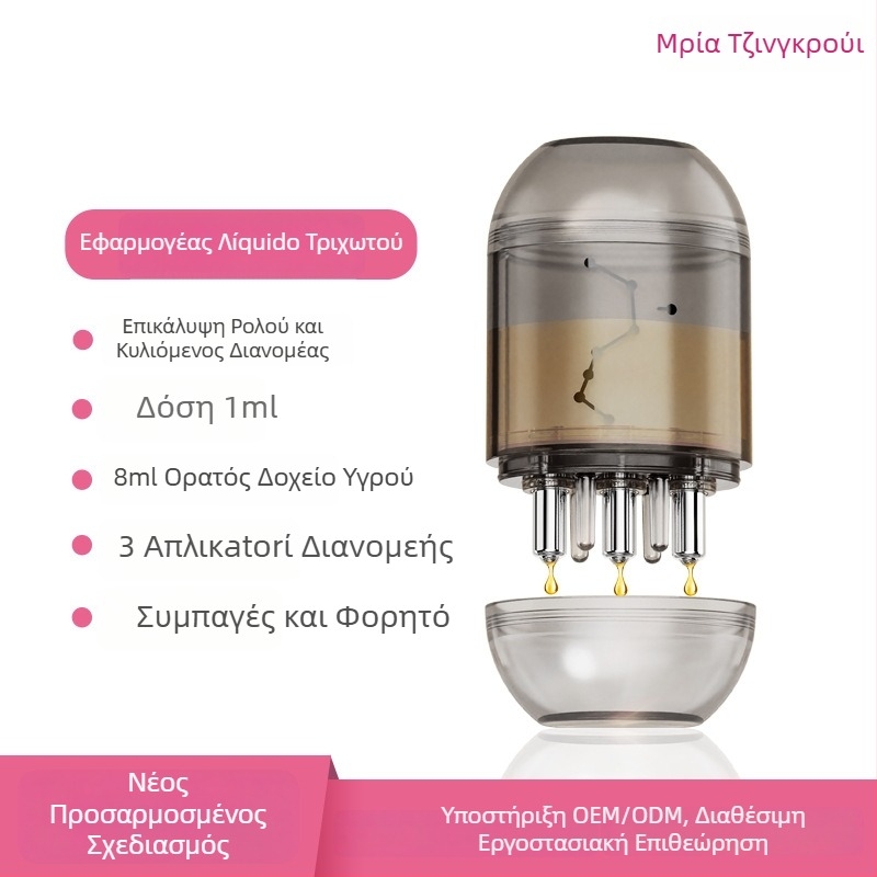 Mriya Εφαρμοστής Τριχωτού Κεφαλής για Minoxidil Υγρή Ανάπτυξη Μαλλιών (Μοντέλο 2508, Τέσσερις Εποχές, Κατάλληλο για Όλους)