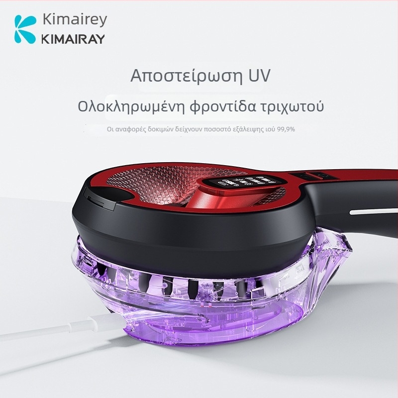 Ηλεκτρική δοσομετρική χτένα μασάζ για μαλλιά και το τριχωτό, με 3 ταχύτητες και φόρτιση Type-C