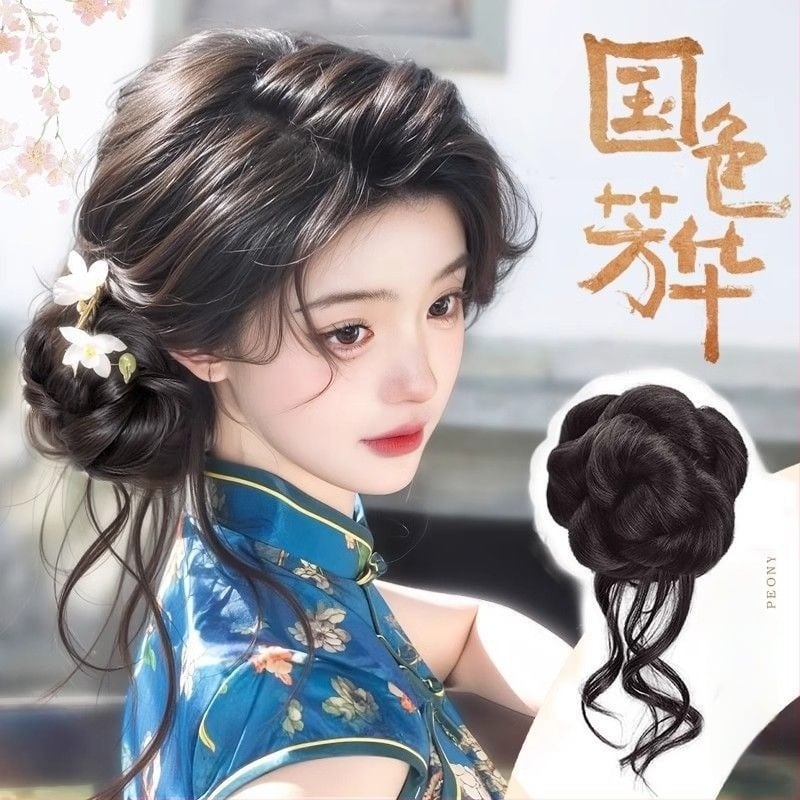 Περούκα με ουρά – πλήρως χειροποίητη, θερμοανθεκτικό σύρμα, δεν βαφεται ή περμαν, παραμετροποιημένη έκδοση (στυλ ουράς: σφιχτή)