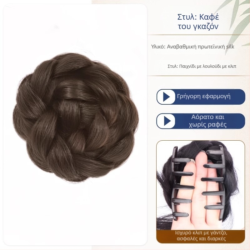 Περούκα με ουρά – πλήρως χειροποίητη, θερμοανθεκτικό σύρμα, δεν βαφεται ή περμαν, παραμετροποιημένη έκδοση (στυλ ουράς: σφιχτή)