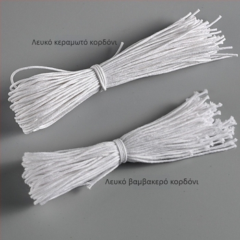 Κορδόνι ετικέτας ρούχων, χειροποίητο κερωμένο σκοινί, βαμβακερό νήμα, επαναχρησιμοποιήσιμο, πλαστική αγκράφα, για ρούχα