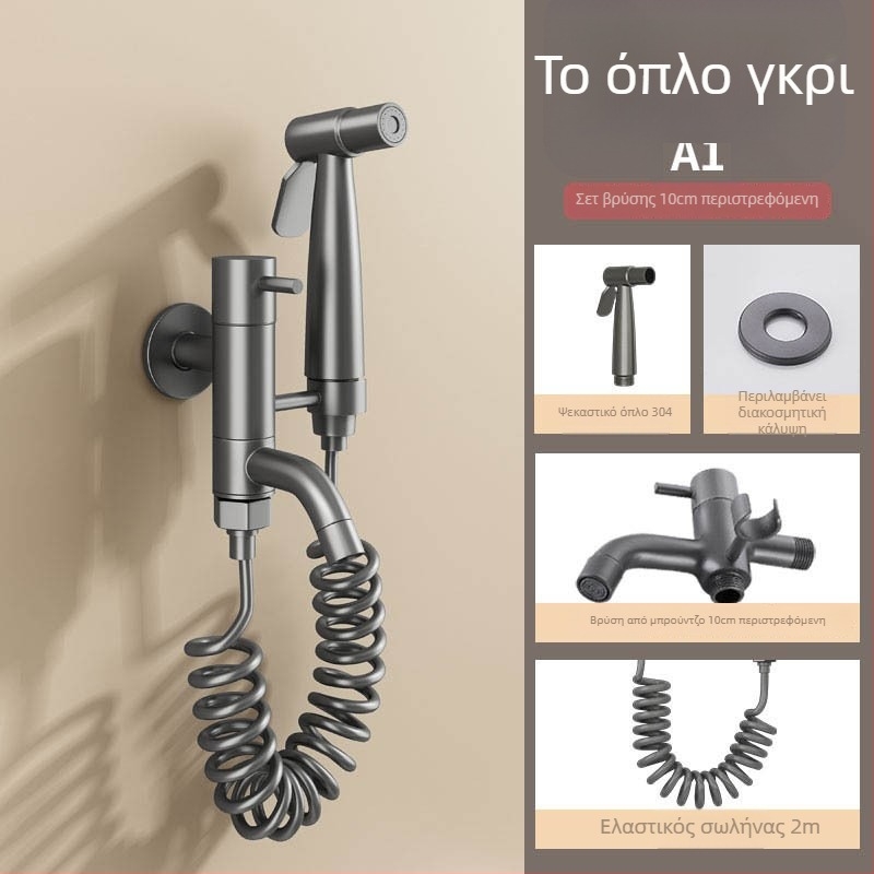 Χαλκός Mop Pool βρύση με διπλή κατασκευή, άνοιγμα με κλειδί, επίστρωση βαφής φούρνου, μοντέρνο μινιμαλιστικό στυλ