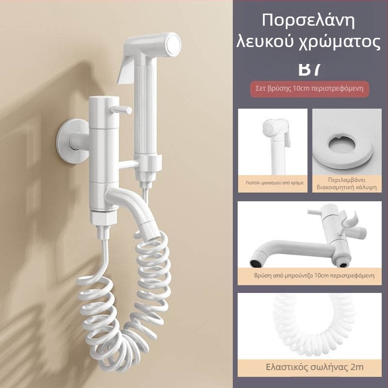 Χαλκός Mop Pool βρύση με διπλή κατασκευή, άνοιγμα με κλειδί, επίστρωση βαφής φούρνου, μοντέρνο μινιμαλιστικό στυλ