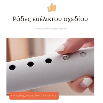 Ρολό Κουρτινών χωρίς διάτρηση με τηλεσκοπικό βραχίονα για γωνιακό παράθυρο, παχυνμένο βαμμένο στήριγμα, ανοξείδωτος χάλυβας, μοντέρνο μινιμαλιστικό στυλ