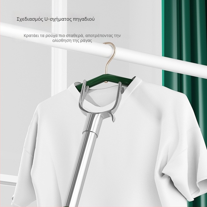 Επεκτειόμενη ράβδος στέγνωσης ρούχων από κράμα ψευδαργύρου για μπαλκόνι