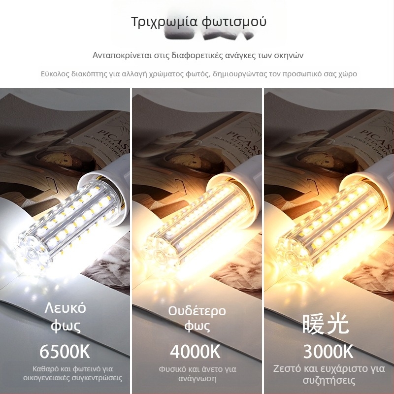 LED λαμπτήρας καλαμποκιού – προστασία ματιών, χωρίς τρεμόπαιγμα, 20W • 112 LED • 2000 lm • 360° δέσμη • βάση E27