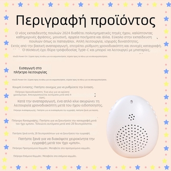 Συσκευή εκπαίδευσης πουλιών – εκμάθηση ομιλίας παπαγάλου, πλαστικό περίβλημα, μάρκα Happy Parrot, για πουλιά