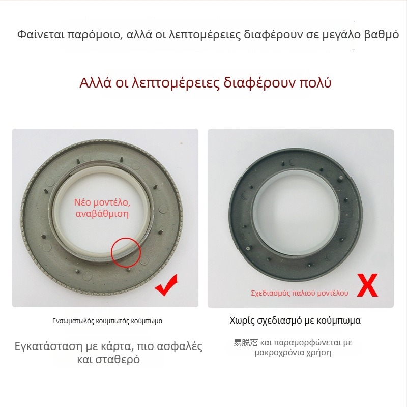 Δαχτυλίδι κουρτινών PP – παχύτερο, με διάτρητο δαχτυλίδι, κούμπωμα κουρτινών, Υλικό: PP, Στυλ: Μοντέρνος Μινιμαλισμός, Μη προσαρμόζεται