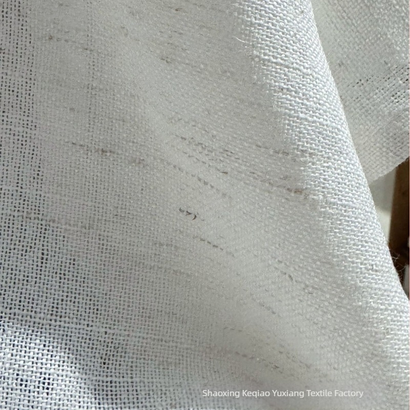 Κουρτίνα γάζα από πολυεστέρα, βαμμένη με νήμα, διαφανής, μοντέρνο στυλ, σταθερού χρώματος, με τηλεσκοπικό σωλήνα, για Μπάνιο, Μπαλκόνι, Είσοδο