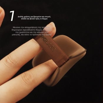 Πούφ πούδρας για φον ντε τε και BB cream – υγρή και ξηρή χρήση, υλικό: σφουγγάρι, σετ από 4 τεμάχια, προέλευση Κίνα