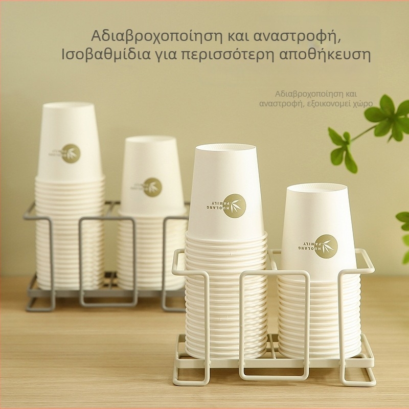 Κρατητής ποτηριών από σιδερένιο σύρμα, απλός σχεδιασμός, οικιακό ράφι για κούπες καφέ και τσαγιού