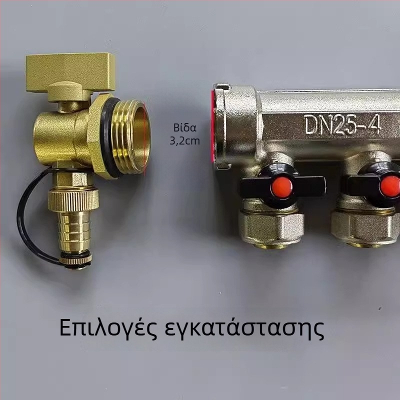 DNFM-9 χαλκός βαλβίδα απελευθέρωσης νερού για θέρμανση δαπέδου, διανομέας, EU CE πιστοποιημένο