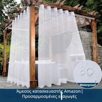 Εξωτερική πολυεστερική οθόνη παραθύρου με φυσική σκίαση 40–70%, για μπαλκόνι και εμπορικούς χώρους, μοντέρνος μινιμαλισμός