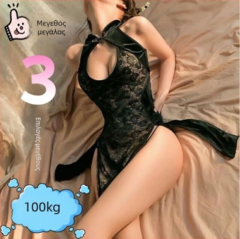 Cheongsam εσώρουχο με αποκαλυπτικό ντεkolτέ, πολυεστέρας, 95–100% πολυεστέρας, Momoichiro