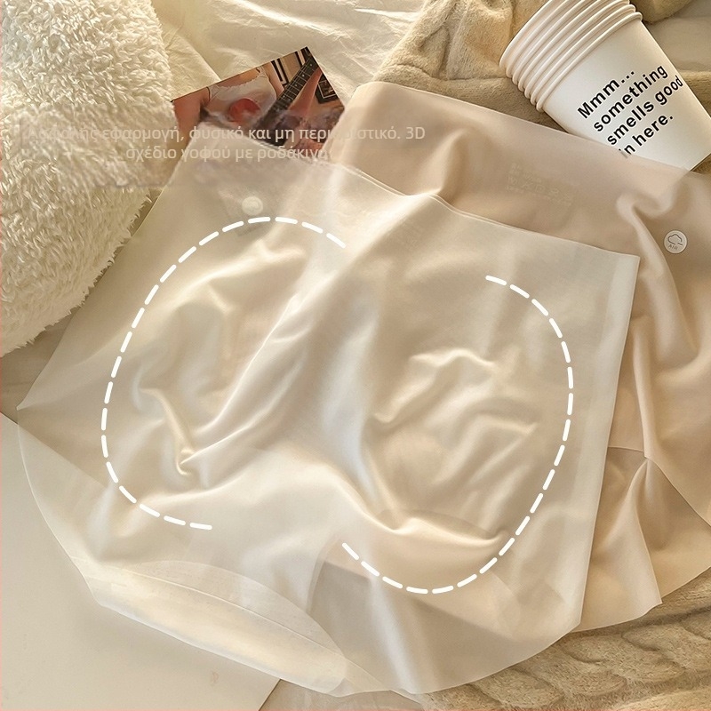 Γυναικείες εσώρουχες με ψηλή μέση από Ice Silk, αναπνέουσες και γρήγορο στέγνωμα; κύριο ύφασμα: νάιλον; επένδυση καβάλου: βαμβάκι; πλέξη: πλεκτό.