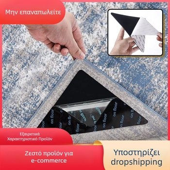 Τρίγωνο αντιολισθητικό κομμάτι για οικιακό χαλί, PU υλικό, κολλητή τοποθέτηση, κυκλοφόρησε τον χειμώνα του 2014
