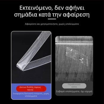 Grid διπλής όψης ταινία, υψηλής ιξωδότητας, χωρίς κατάλοιπα, βάση νανοπάστα, 2 mm πάχος