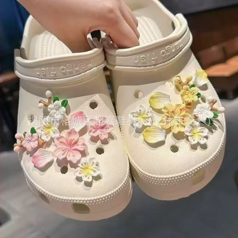 Αξεσουάρ Crocs με αποσπώμενο λουλούδι sakura, Μοντέλο Νο 11, κατάλληλο για όλες τις εποχές