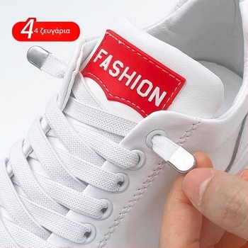 Ελαστικά κορδόνια χωρίς δέσιμο με αγκράφα για υφασμάτινα αθλητικά παπούτσια, άνοιξη