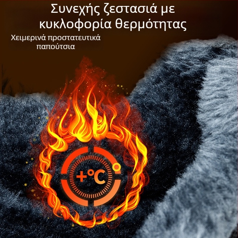 Ανδρικά Υψηλά Παπούτσια Ασφαλείας Εργασίας με Επένδυση από Φλίς – Αντι-Σπάσιμο, Αντι-Διάτρηση, Αντιολισθητικά, Ανθεκτικά στη Φθορά, Πλαστικό Προστατευτικό Καπάκι Δακτύλου