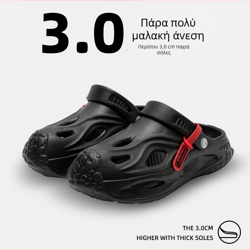 Ανδρικά σανδάλια Crocs σε στυλ από EVA, αναπνεόμενα, αντιολισθητικά, με σόλα έγχυσης