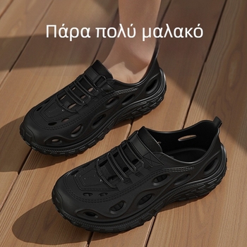 Ανδρικά σανδάλια EVA, αναπνέοντα, αντιολισθητικά, με παχιά σόλα, μονοκόμματα μορφοποιημένα, Slip-On, Καλοκαίρι 2025