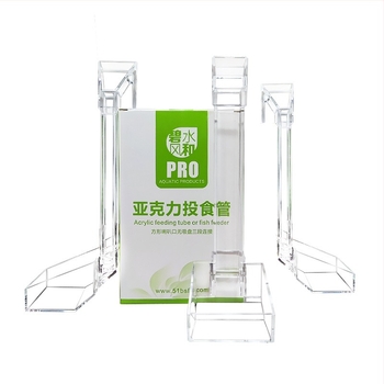 Ακρυλικός σωλήνας ταΐσματος ενυδρείου, χειροκίνητος τροφοδότης για ψάρια και γαρίδες, σετ 192 τεμάχια