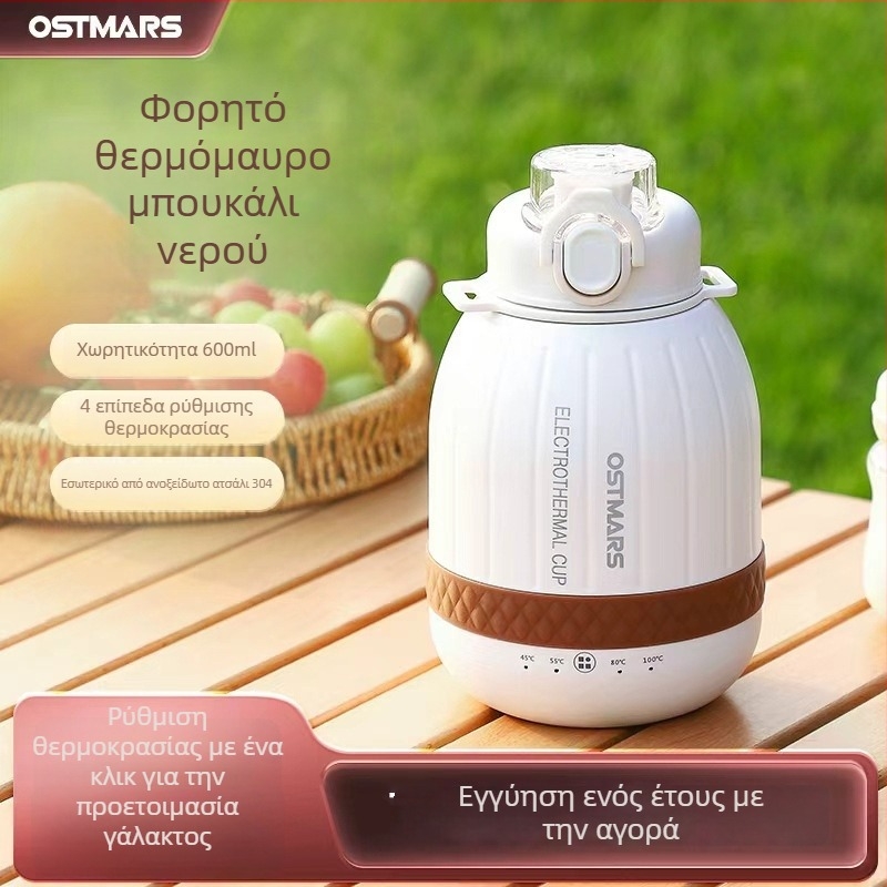 Φορητός ηλεκτρικός βραστήρας με αυτόματη απενεργοποίηση, χωρητικότητα <1 L, ισχύς <1000 W, θέρμανση βάσης, εσωτερικές ενδείξεις κλίμακας