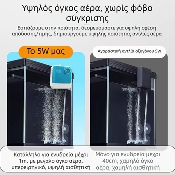 Αντλία οξυγόνου για ενυδρεία - Πολύ ήσυχη, Songbao, ABS, 500 g