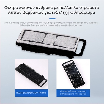 Φιλτράρισμα ενυδρείου τοίχου — 3-σε-1 φιλτράρισμα με κυκλοφορία νερού και οξυγόνωση, πλαστικό περίβλημα, φίλτρο βαμβάκι