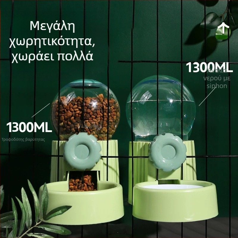 Αυτόματη ταΐστρα για κατοικίδια και μπολ νερού με διαφανή φυσαλίδα, σχέδιο κρεμαστής κασέτας κλουβιού, μεγάλη χωρητικότητα (Υλικό: Πλαστικό; Προέλευση: Zhejiang; Συνολικό σετ αυτόματης σίτισης: Ναι; Συσκευασία: 36 τεμάχια; Κατηγορία: Είδη διατροφής κατοικί