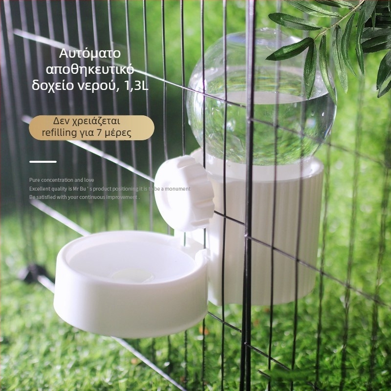 Αυτόματη ταΐστρα για κατοικίδια και μπολ νερού με διαφανή φυσαλίδα, σχέδιο κρεμαστής κασέτας κλουβιού, μεγάλη χωρητικότητα (Υλικό: Πλαστικό; Προέλευση: Zhejiang; Συνολικό σετ αυτόματης σίτισης: Ναι; Συσκευασία: 36 τεμάχια; Κατηγορία: Είδη διατροφής κατοικί