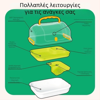 Παιδικό πολυχρηστικό οικολογικό κουτί παρατήρησης μικρών ζώων – πλαστικό, μάρκα Kou Duck, για ηλικίες 3–6