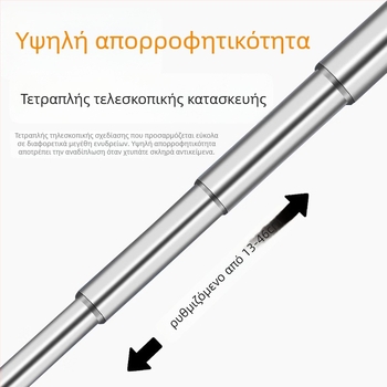 Ανοξείδωτο ατσάλι αναδιπλούμενο δίκτυο αλιείας με μακριά λαβή, στρογυλά και τετράγωνα σχήματα (50 γραμμάρια)