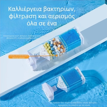 Yee Σύστημα φιλτραρίσματος ενυδρείου - 3-σε-1 ενσωματωμένη αντλία φιλτραρίσματος με κυκλοφορία, αναρρόφηση και οξυγονισμό (πλαστικό)