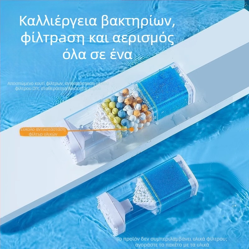 Yee Σύστημα φιλτραρίσματος ενυδρείου - 3-σε-1 ενσωματωμένη αντλία φιλτραρίσματος με κυκλοφορία, αναρρόφηση και οξυγονισμό (πλαστικό)