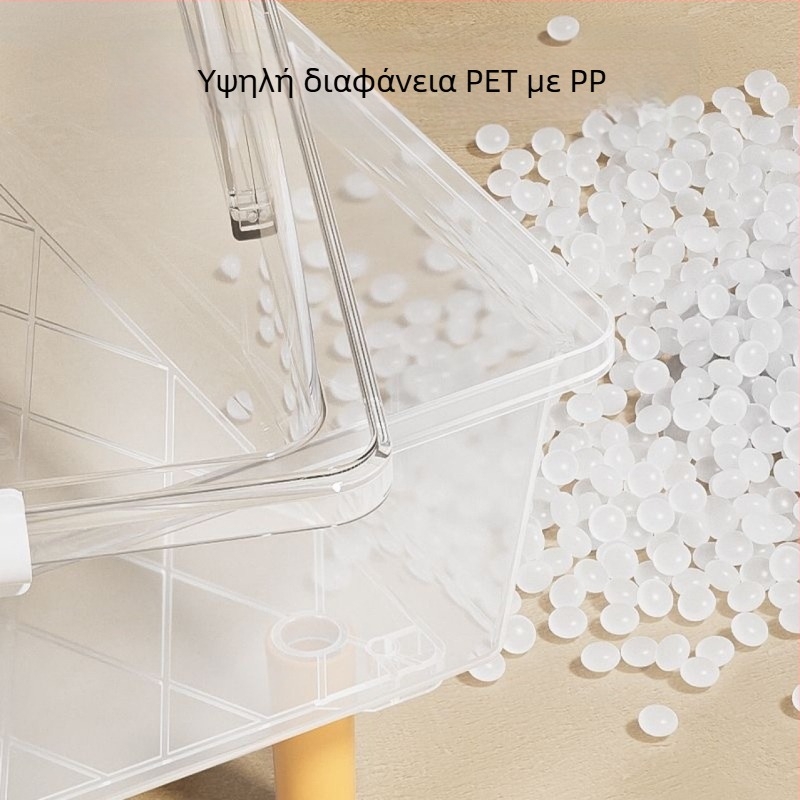 Ξύλινο κλουβί για χάμστερ με διαφανές περίβλημα και χειμερινή θήκη αναπαραγωγής