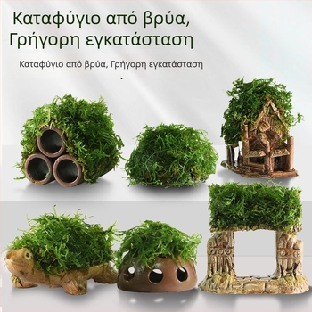 Κεραμικό διακοσμητικό για ενυδρείο με καλύψεις και τοπία — Μάρκα Crazy aquatic plants; Υλικό κεραμικό; Λειτουργία: κάλυψη και διαμόρφωση τοπίου; Κύριος σκοπός: διαμόρφωση τοπίου και κάλυψη