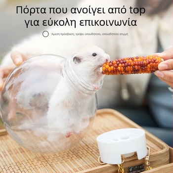 Hartley πλαστικό κλουβί χάμστερ εξωτερικού, φορητό διαφανές και αναπνεόμενο μεταφορικό (παραγόμενο στο Zhejiang)