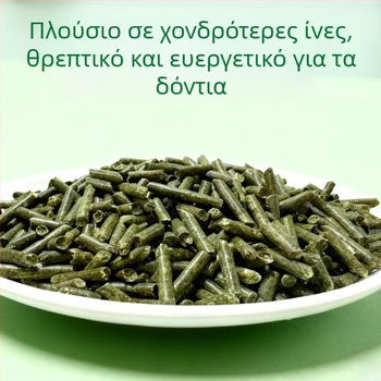 Ξηρή τροφή από αλφάλφα για κουνέλια, τσιντσιλά και γουινέα-πιγκ — 500 g ανά σακούλα, κατάλληλη για όλες τις φάσεις