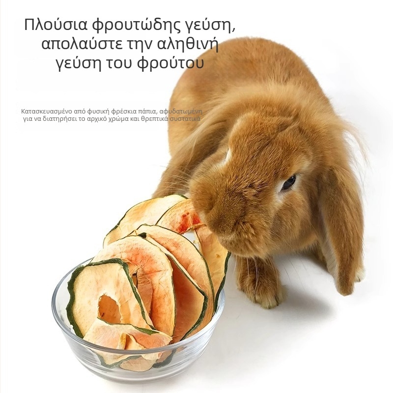 Ξηρή τροφή για κατοικίδια — φέτες παπάγια για μασήματα ως ανταμοιβή, διαδραστικό παιχνίδι για μικρά ζώα; Radish valley; Τροφή κατοικίδια