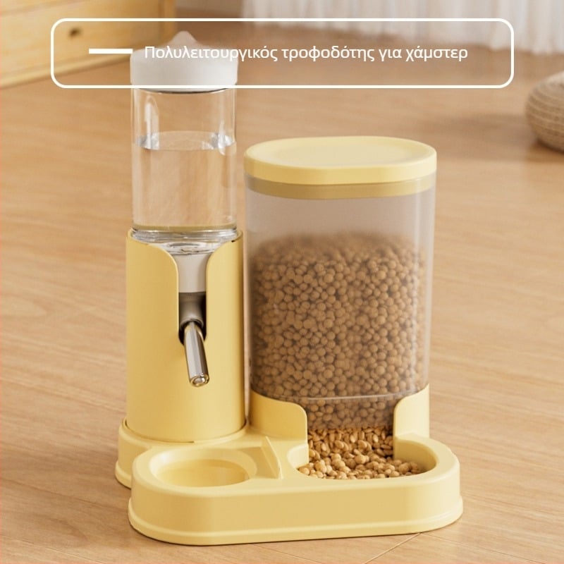 Χάμστερ αυτόματο δοχείο πόσης και τροφής, 2-σε-1 διανομέας νερού, υλικό PP, προέλευση Zhejiang