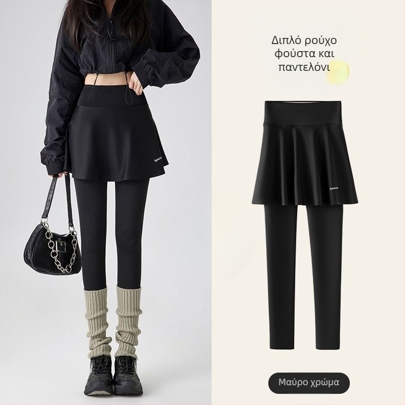 Γυναικείοι αθλητικοί παντελόνες για γιόγκα και προπόνηση, υψηλή μέση, ελαστικοί, πολυεστέρας με σπαντέξ, πυκνό ύφασμα, στενή εφαρμογή