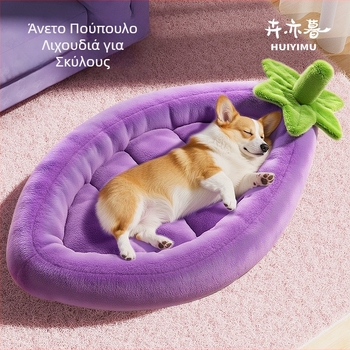 Φωλίτσα σκύλου από βελούδο κρυστάλλινο με αφρό μνήμης, αποσπώμενο και πλένεται