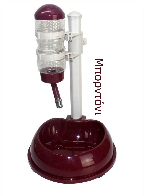 Hartley πλαστικό κρεμάμενο δοχείο νερού για σκύλους με αυτόματο ποτιστήρα για μικρούς σκύλους