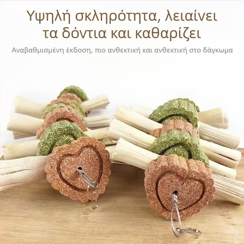 Ξηρή τροφή — μασητικό παιχνίδι με γλυκά μπαμπού καλαμάκια για κουνέλια, σινσίλες και τενγκερμιδάκια; Τύπος: Ξηρή τροφή; Εφαρμογή: Για όλα τα στάδια; Μάρκα: Carrot valley; Κατηγορία προϊόντος: Τροφή κατοικίδιων